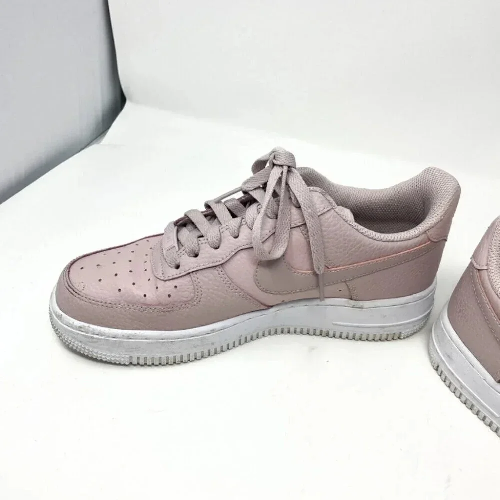 Nike Air Force 1 Low '07 Platinum Violet Low Top Sneakers Shoes Size 8 - Picture 7 of 10